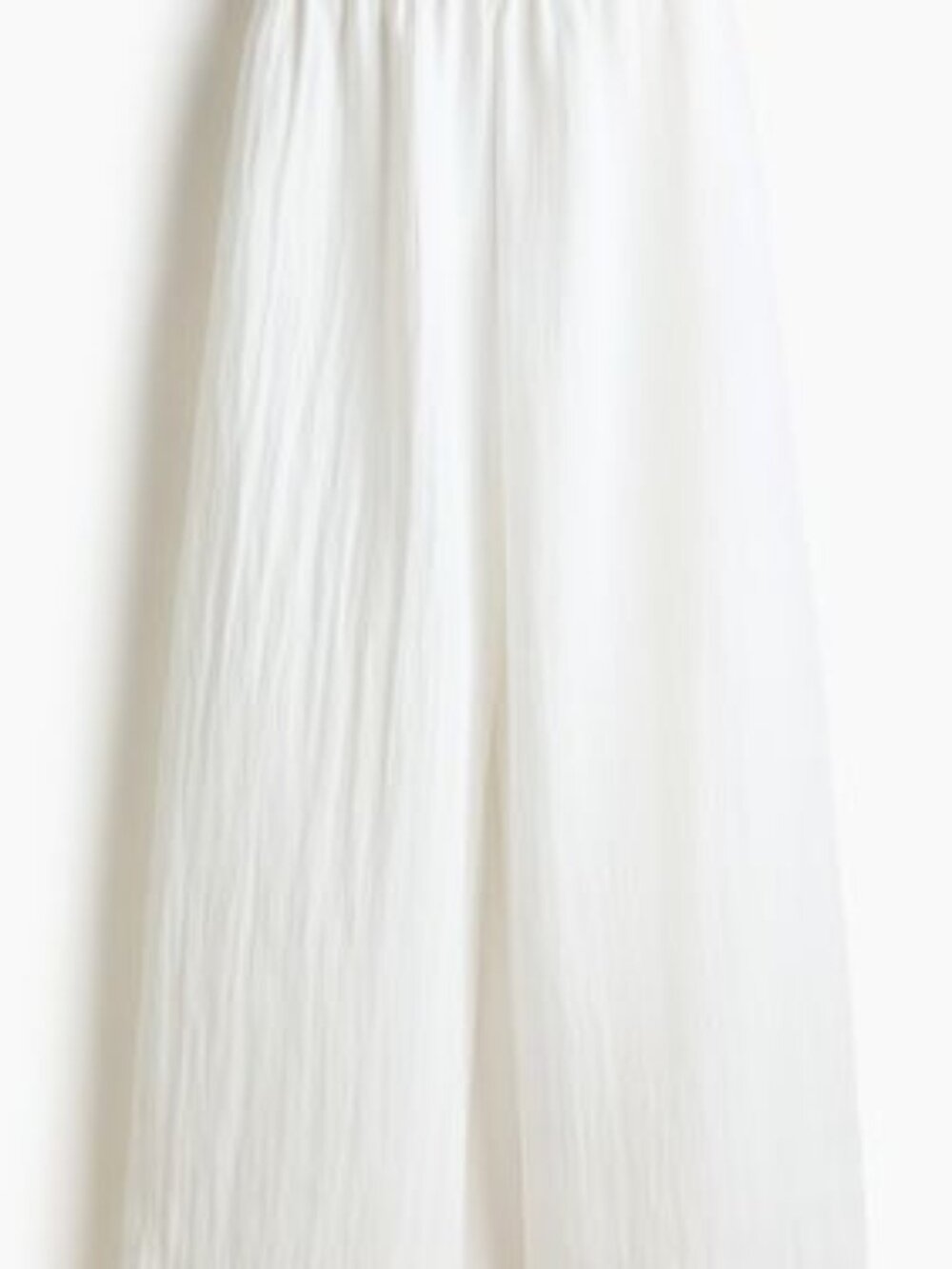 Wide-Leg Ruffle-Trimmed Pants